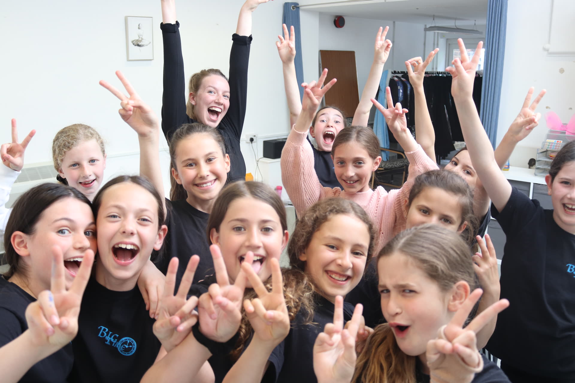 Group cheering