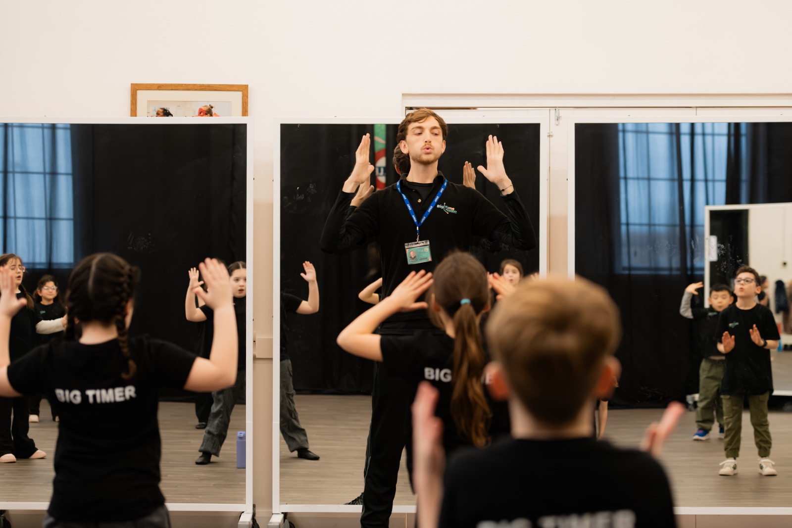 Young performer on stage